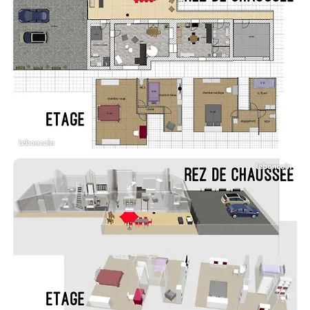 Maison Spacieuse Proche Du Canal De Nantes A Brest * Plesse